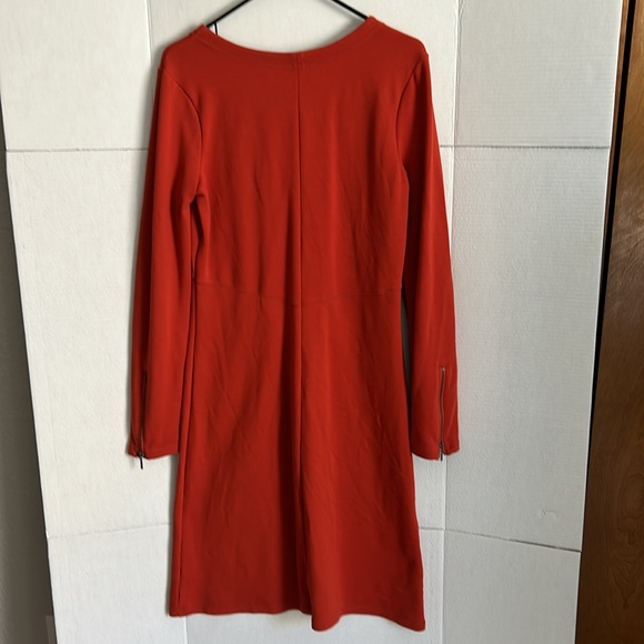 Athleta Celebration A-Line pointe, long sleeve, knit women’s dress, Size MT - Picture 4 of 7